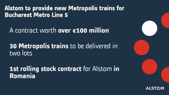 Alstom to provide new Metropolis trains for Bucharest Metro Line